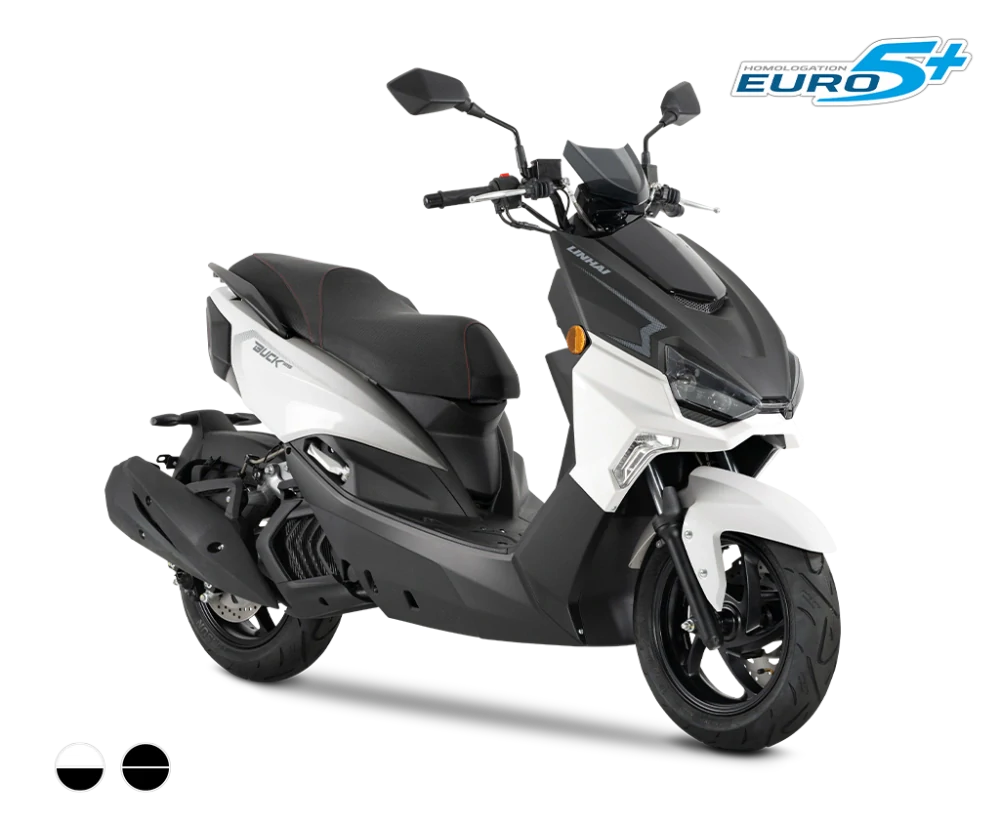 Linhai SCOOTER BUCK 125 E5+, White, Black